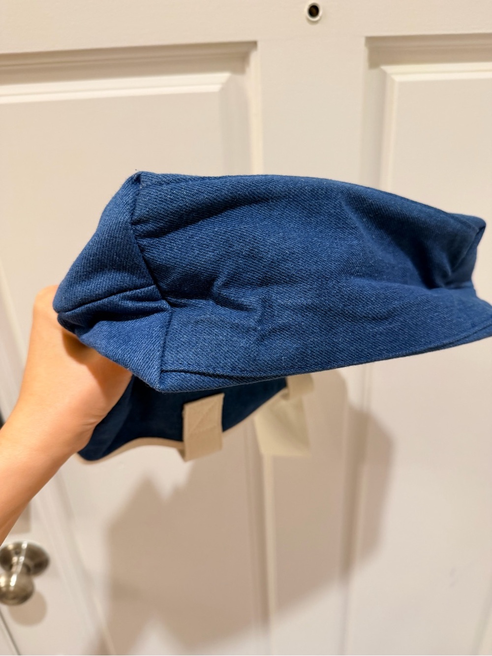 Sezane mini tote in color denim - Picture 4 of 8